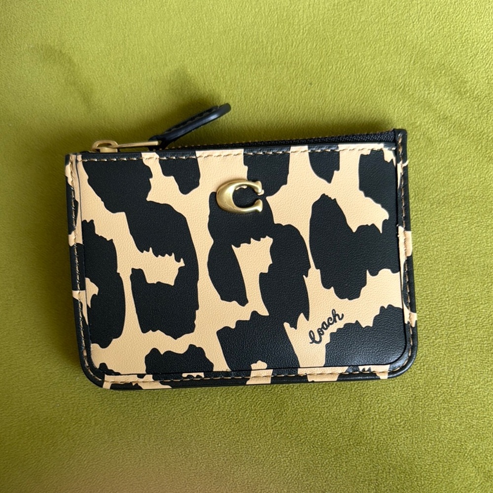 Coach Leopard Mini Skinny ID Case